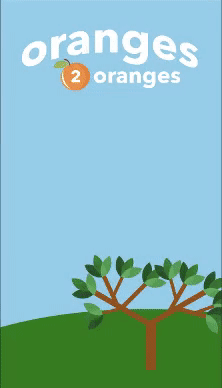 GIF demo of Ryan's Oranges project.